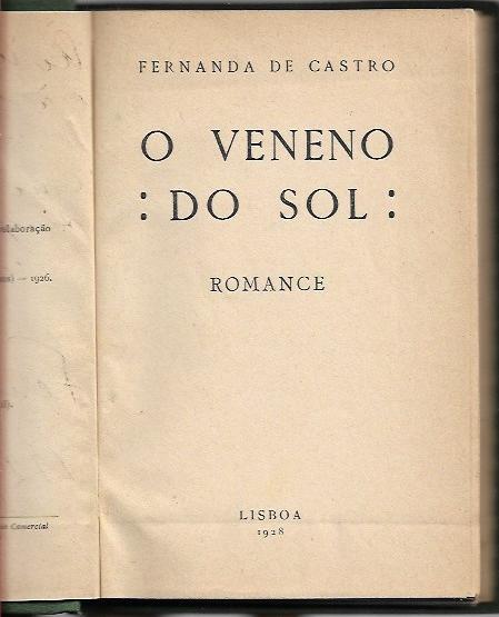 O veneno do sol (1ª ed.)