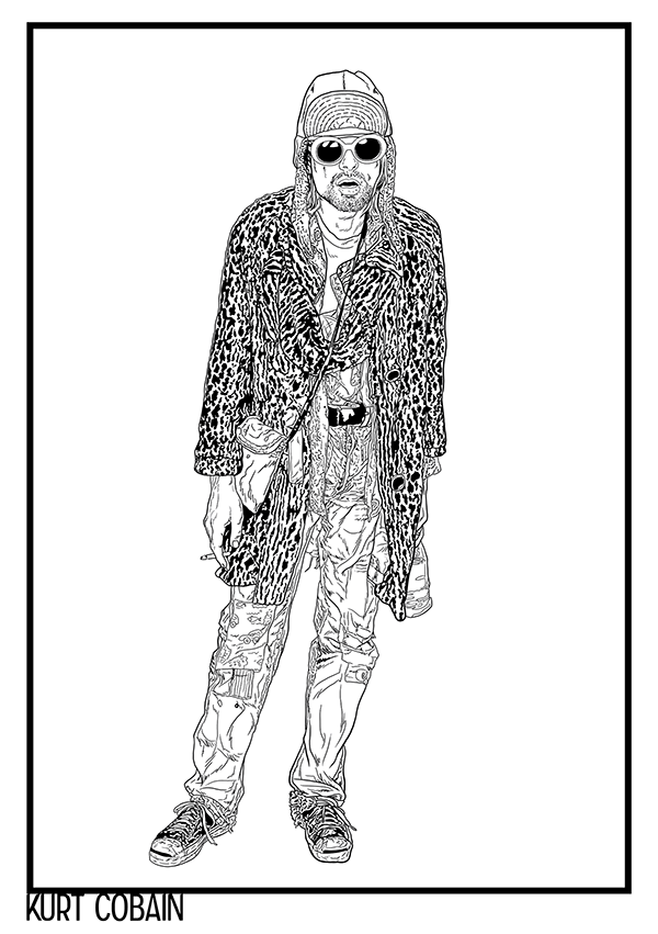 Kurt Cobain A3