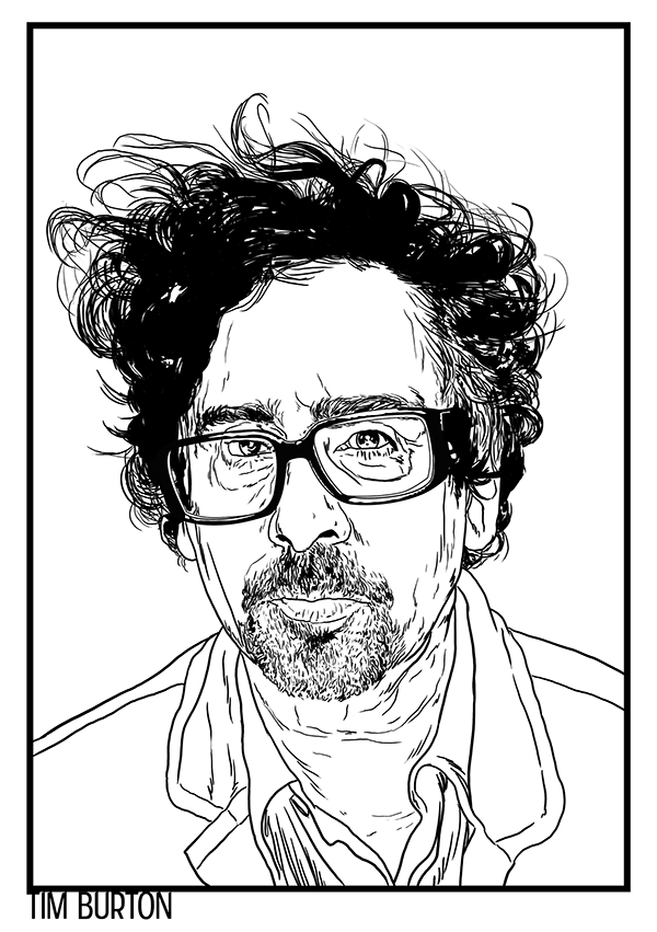 Tim Burton A4, por Horácio Gomes