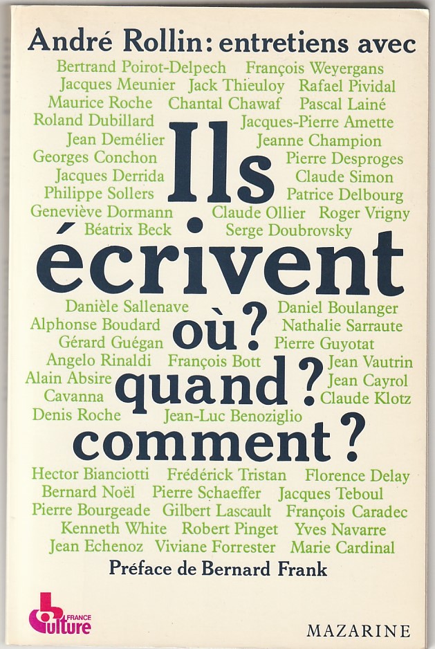 Ils écrivent – Où? Quand? Comment?