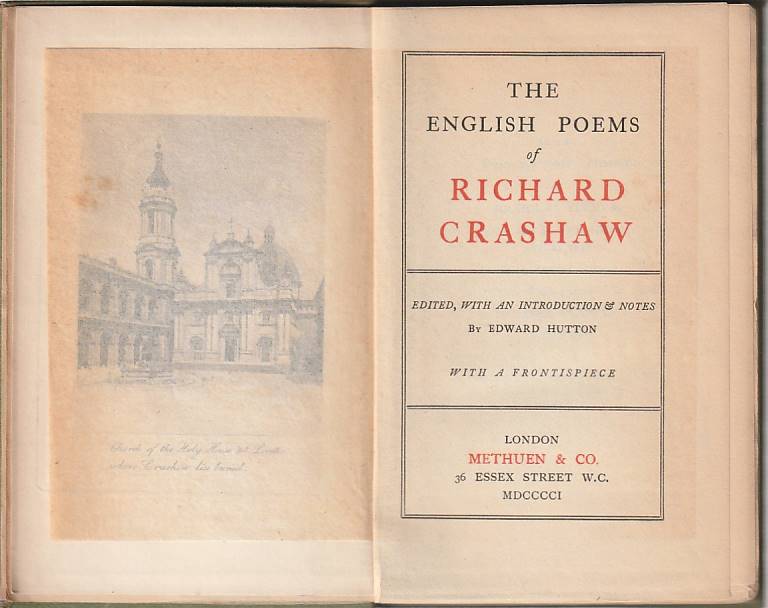 The english Poems of Richard Crashaw (Pocket Edition)