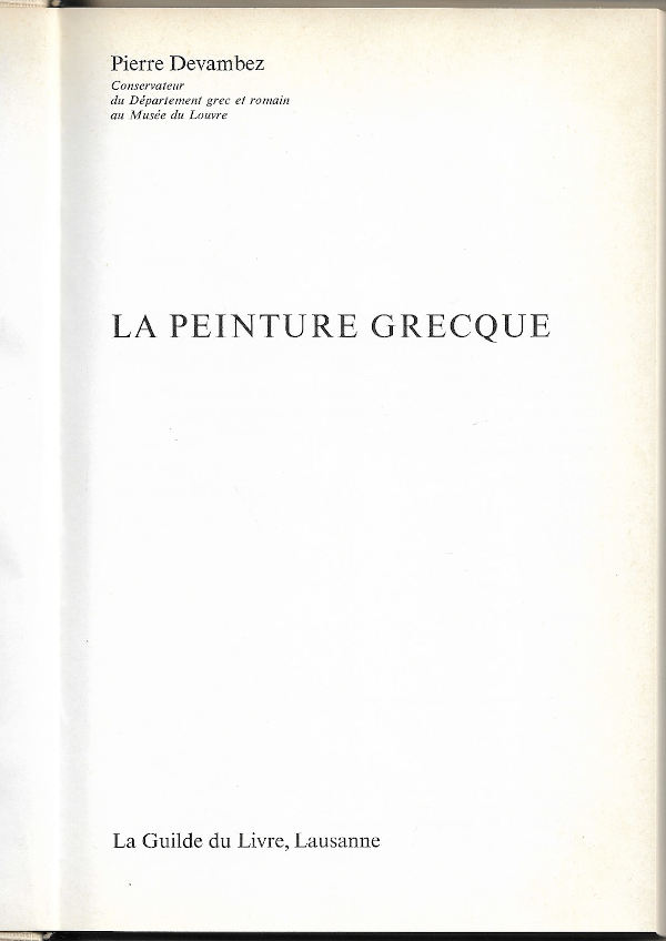 La peinture grecque