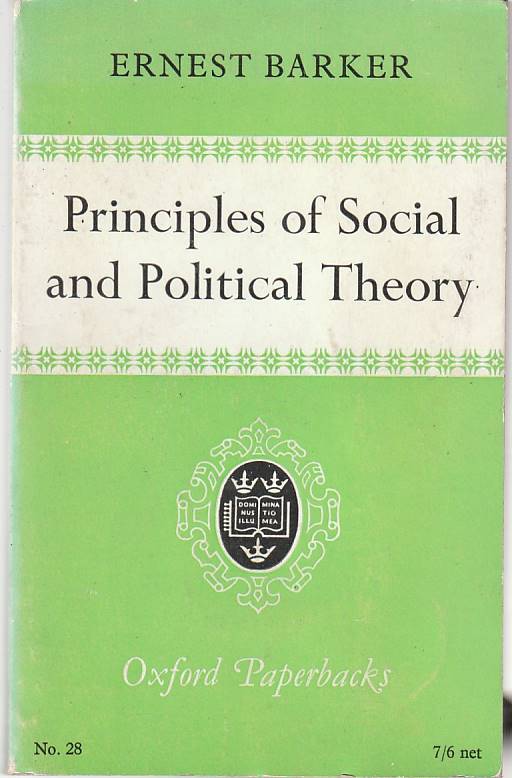 Principles of social and political theory