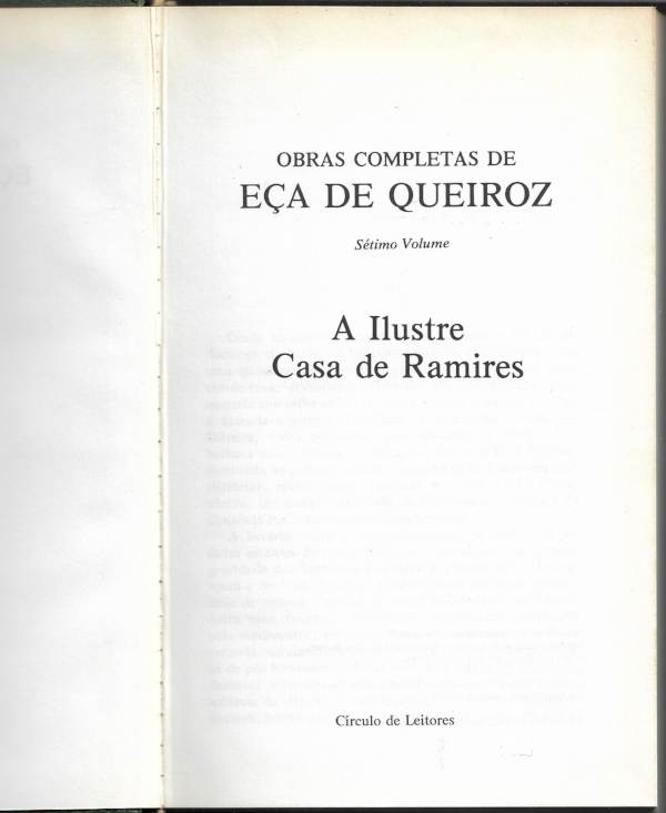 A ilustre casa de Ramires (CL)