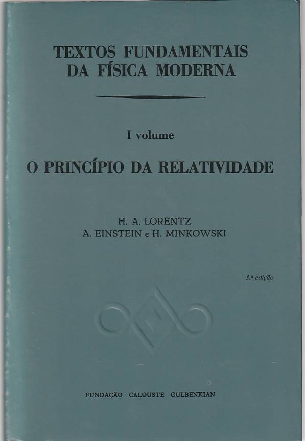 O princípio da relatividade