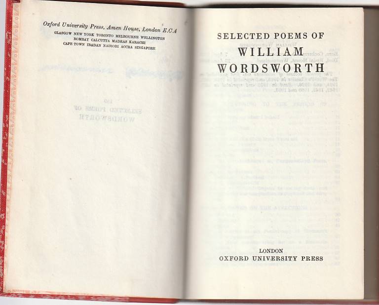Selected poems of William Wordsworth (Pocket Edition)