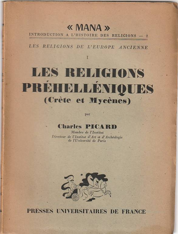 Les religions préhelléniques (Crète et Mycènes)