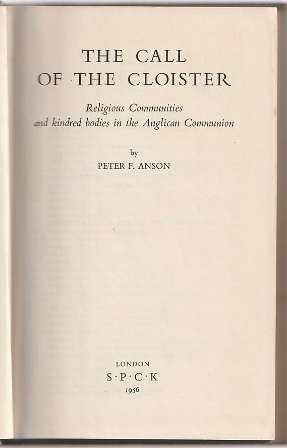The call of the cloister