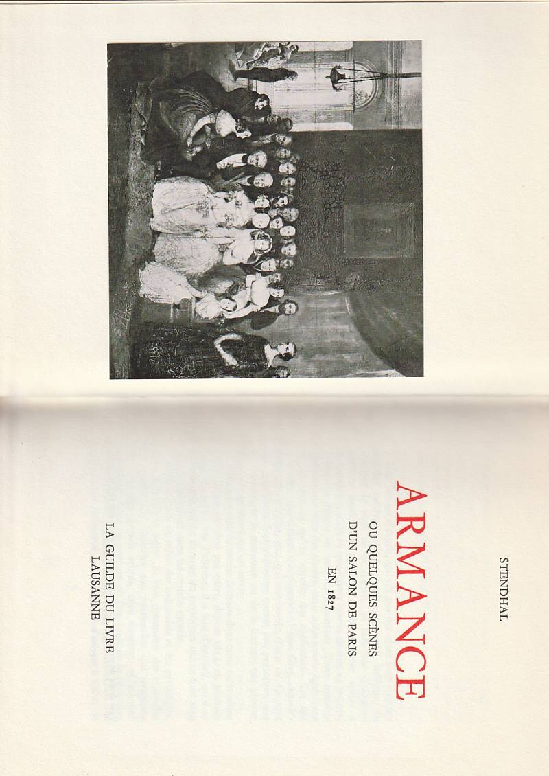 Armance, ou quelques scènes d'un Salon de Paris en 1827