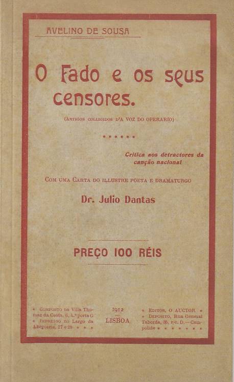 O Fado e os seus censores (Fac-Simile)