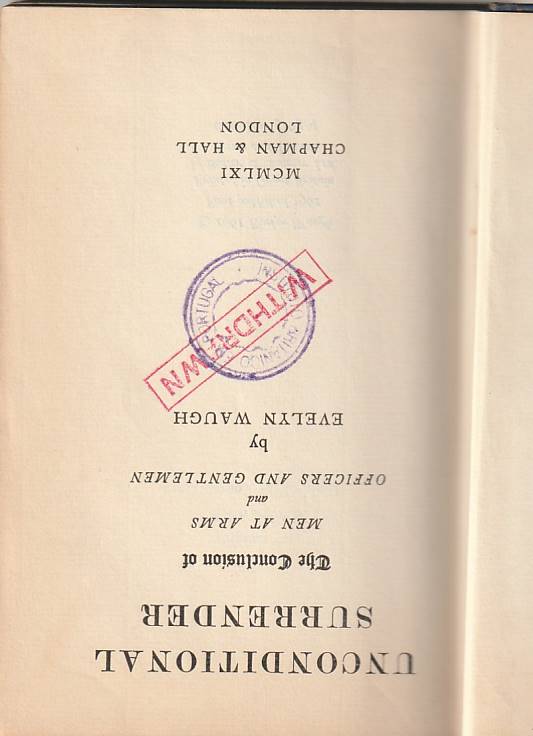 Unconditional surrender - 1st Edition