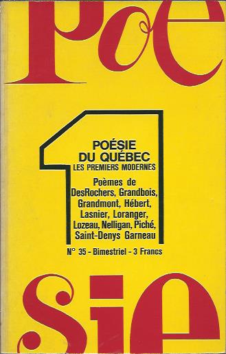 Poésie 1 nº 35 – Poésie du Québec