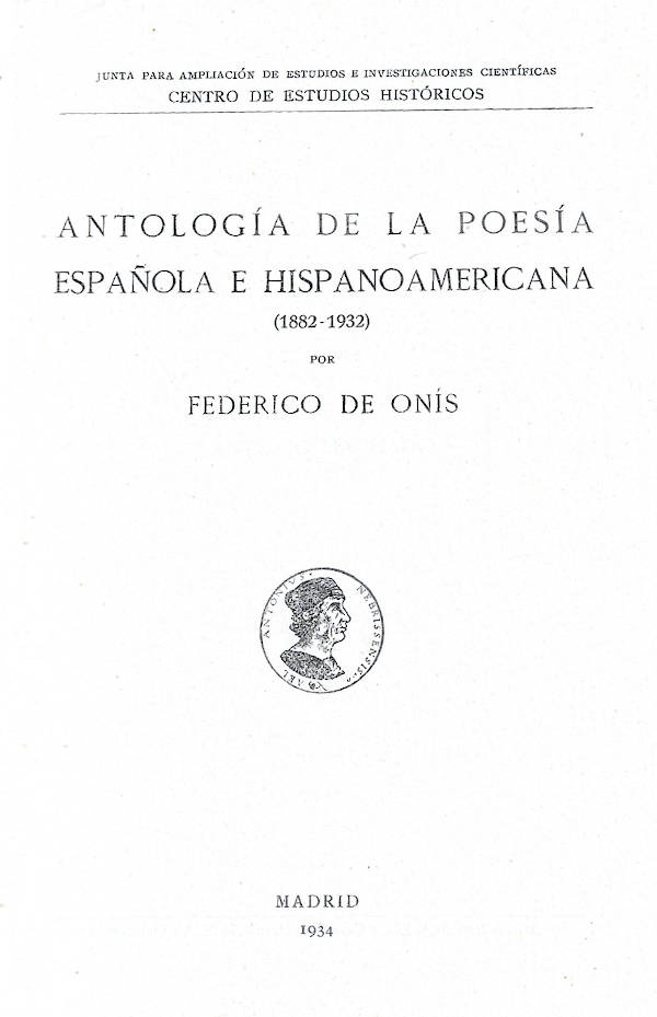 Antología de la poesía española e hispanoamericana (1882-1932)