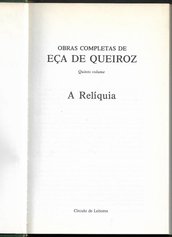 A relíquia (CL)