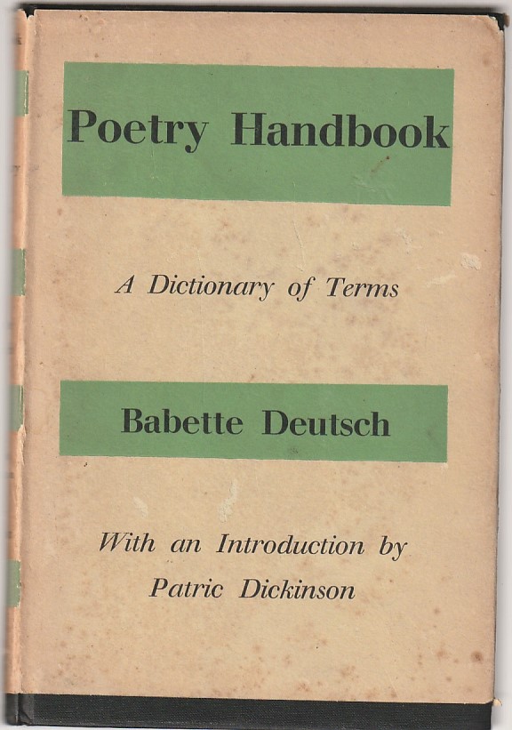 Poetry handbook – A dictionary of terms