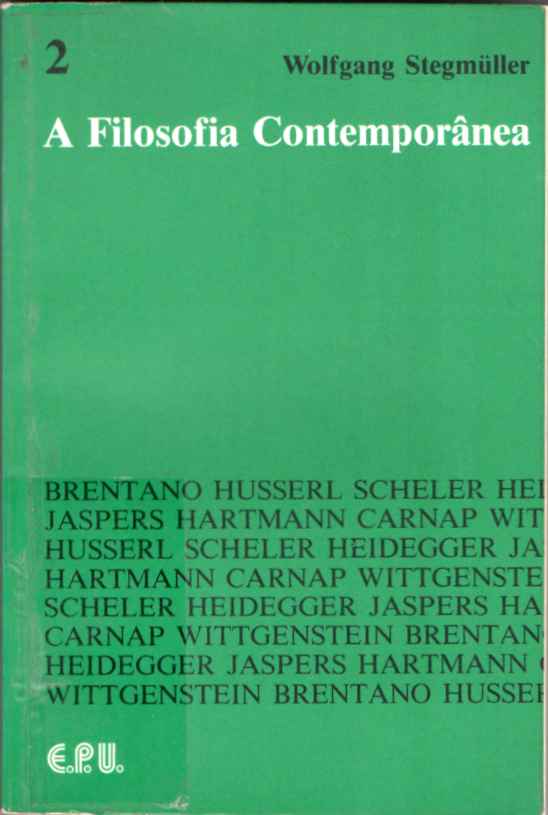 A filosofia contemporânea Vol. 2