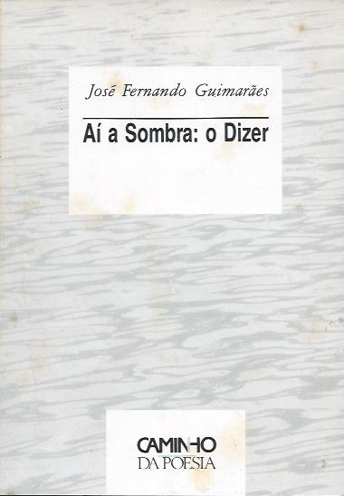 Aí a sombra: o dizer (1ª ed.)