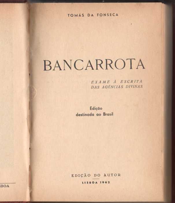 Bancarrota – Exame à escrita das agências divinas